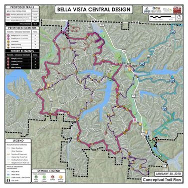 City of Bella Vista announces 50 miles of new multi-use trails